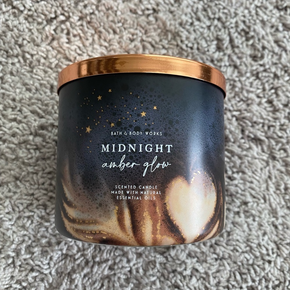 Midnight Amber Glow candle